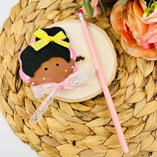 Miniatura 8 de Adorno hecho a mano para lápiz, adorno para bolígrafo, para niñas y amantes de la escritura, aplique en goma eva. adorable adorno de niña para