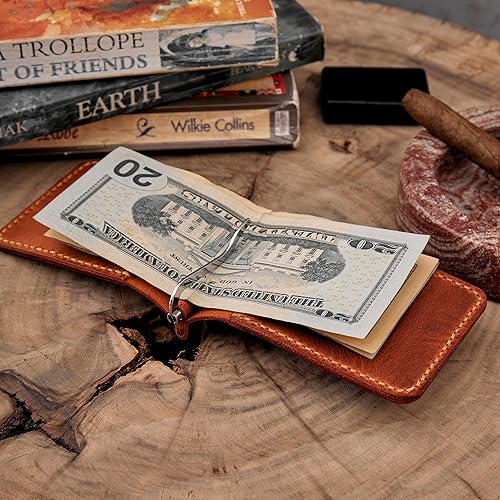 Miniatura 3 de Toros Craft Handmade Slim Money Clip Wallet, Leather Credit Card Holder, Wallet For Men, Minimalist Cash Front Pocket Wallet, Genuine Leather