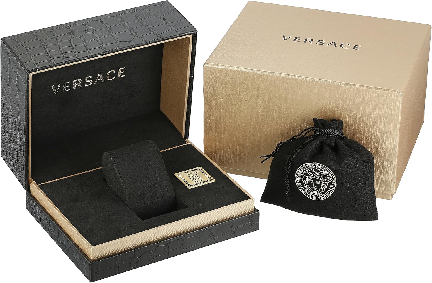 Versace Orologio Cronografo Quarzo Donna con Cinturino in Pelle VQG040015