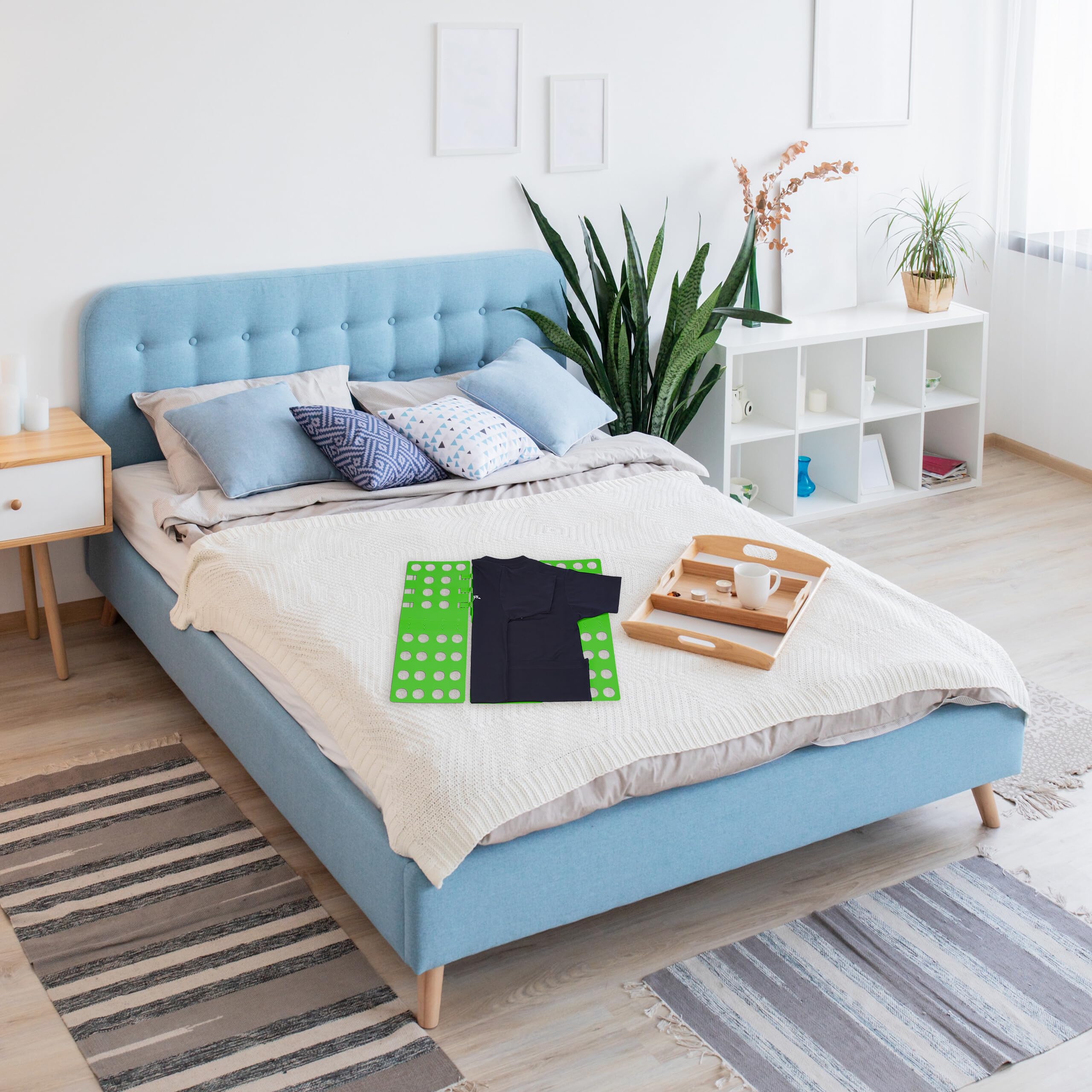 Relaxdays Tavoletta Piega Indumenti, Quarta Generazione, Magliette, Camicie, Vestiti, T-Shirt Folder, Verde
