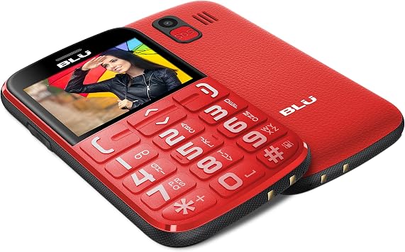 BLU JOY -2.4, Factory Unlocked Phone - Red by BLU