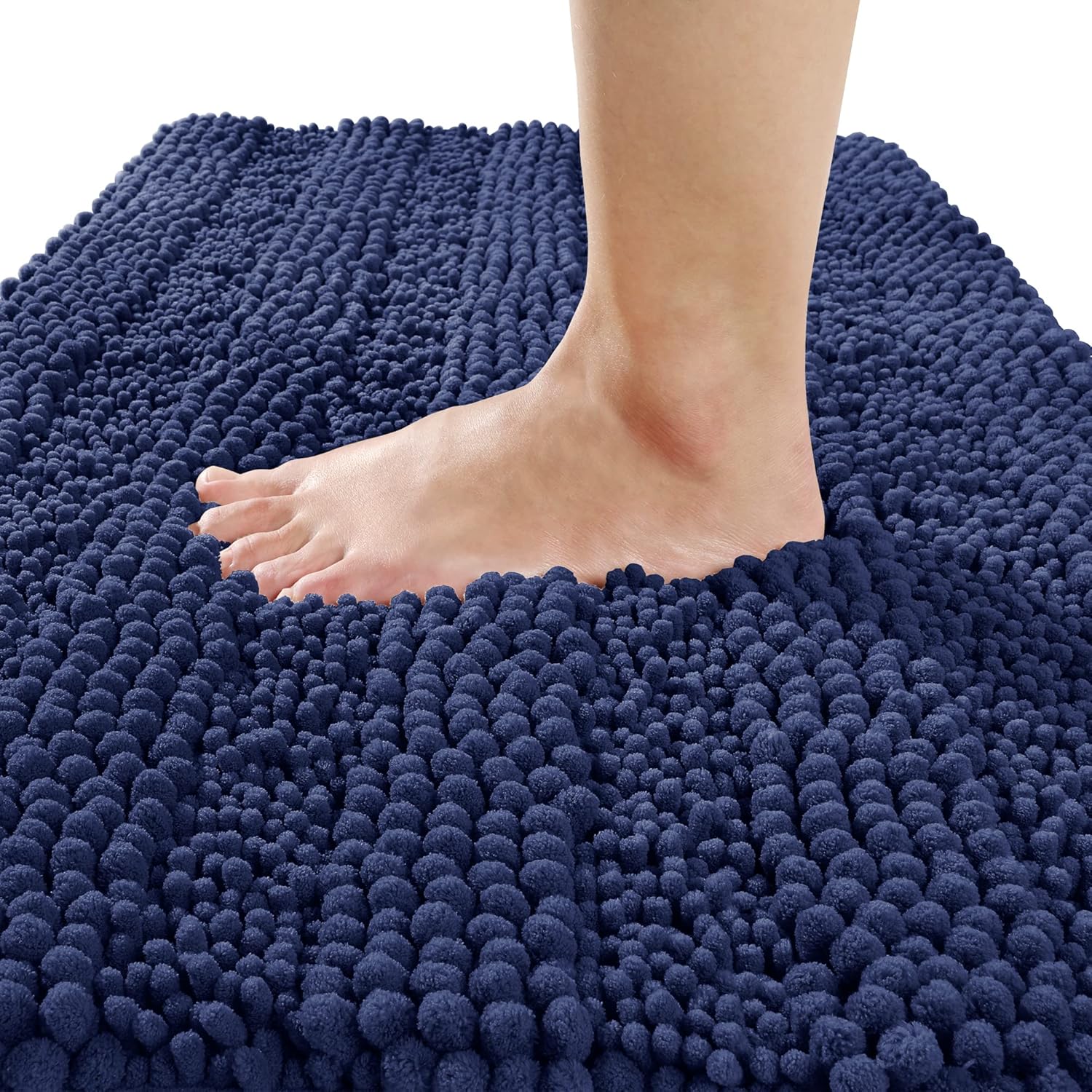 Yimobra Chenille Striped Bathroom Rug Mat, Luxury Extra