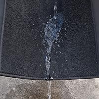 Vista 6 de CAR PASS Alfombrillas universales impermeables de cuero sintético de 3 filas para automóvil, alfombrillas negras para automóvil que se ajustan a