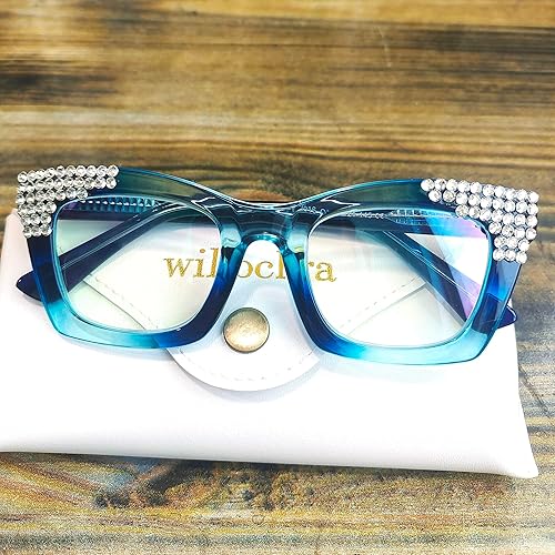 Miniatura 4 de Gafas de lectura con diamantes de imitación brillantes de gran tamaño para mujer, lentes fotocromáticos bifocales de diamantes de presbicia