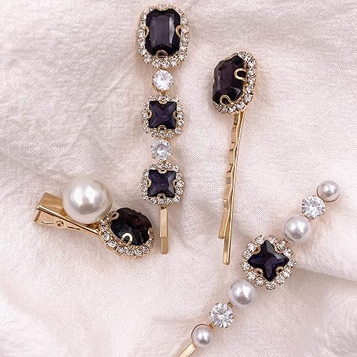 Miniatura 10 de Accesorios para el cabello vintage de metal floral, VGPin_B