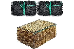Riakrum 2 Pcs Square Bale Hay Net: The Ultimate Slow Feeder for Your Livestock