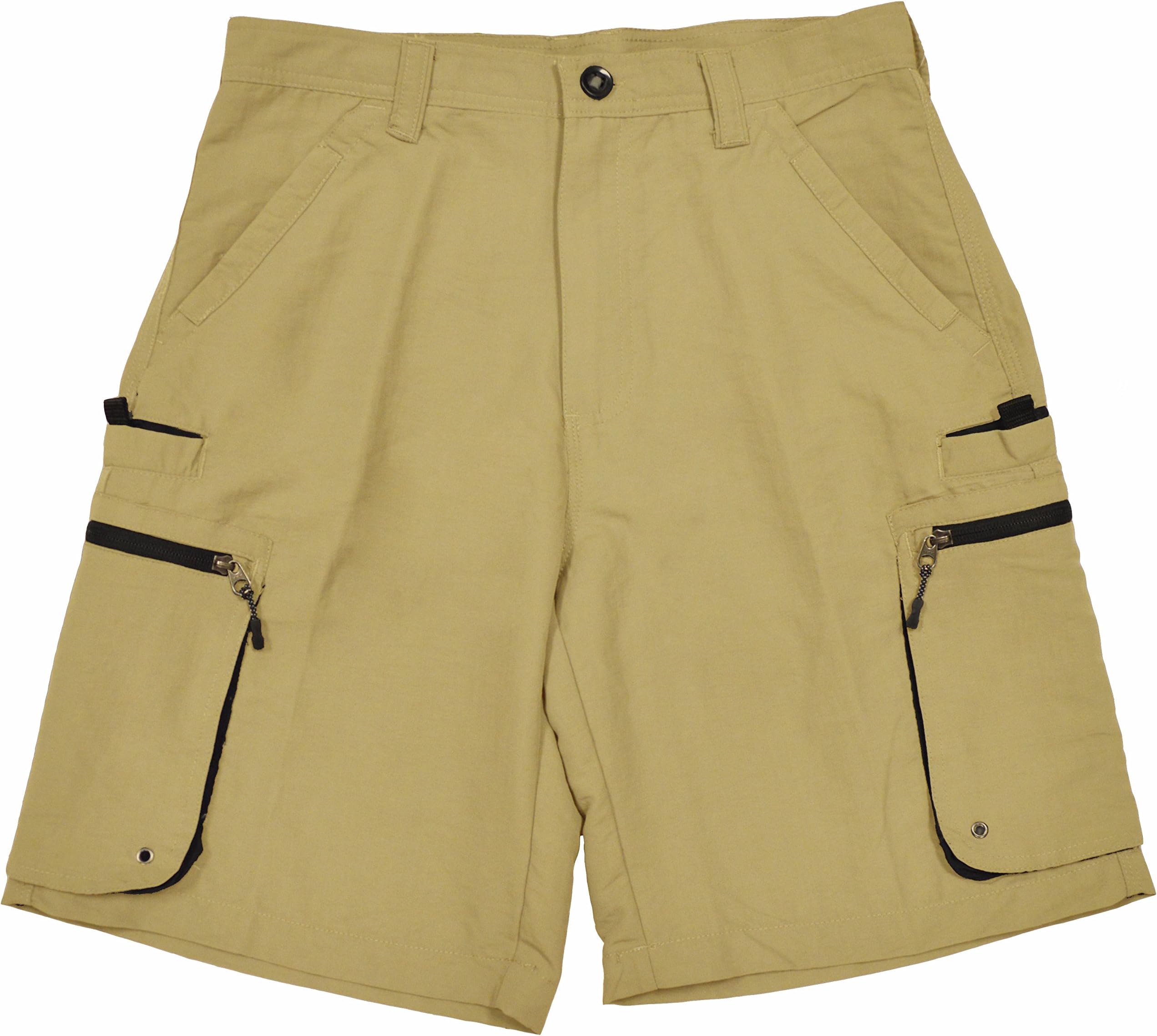 Bluewater Beach Men's Quickdry 7 Pocket Cargo Short