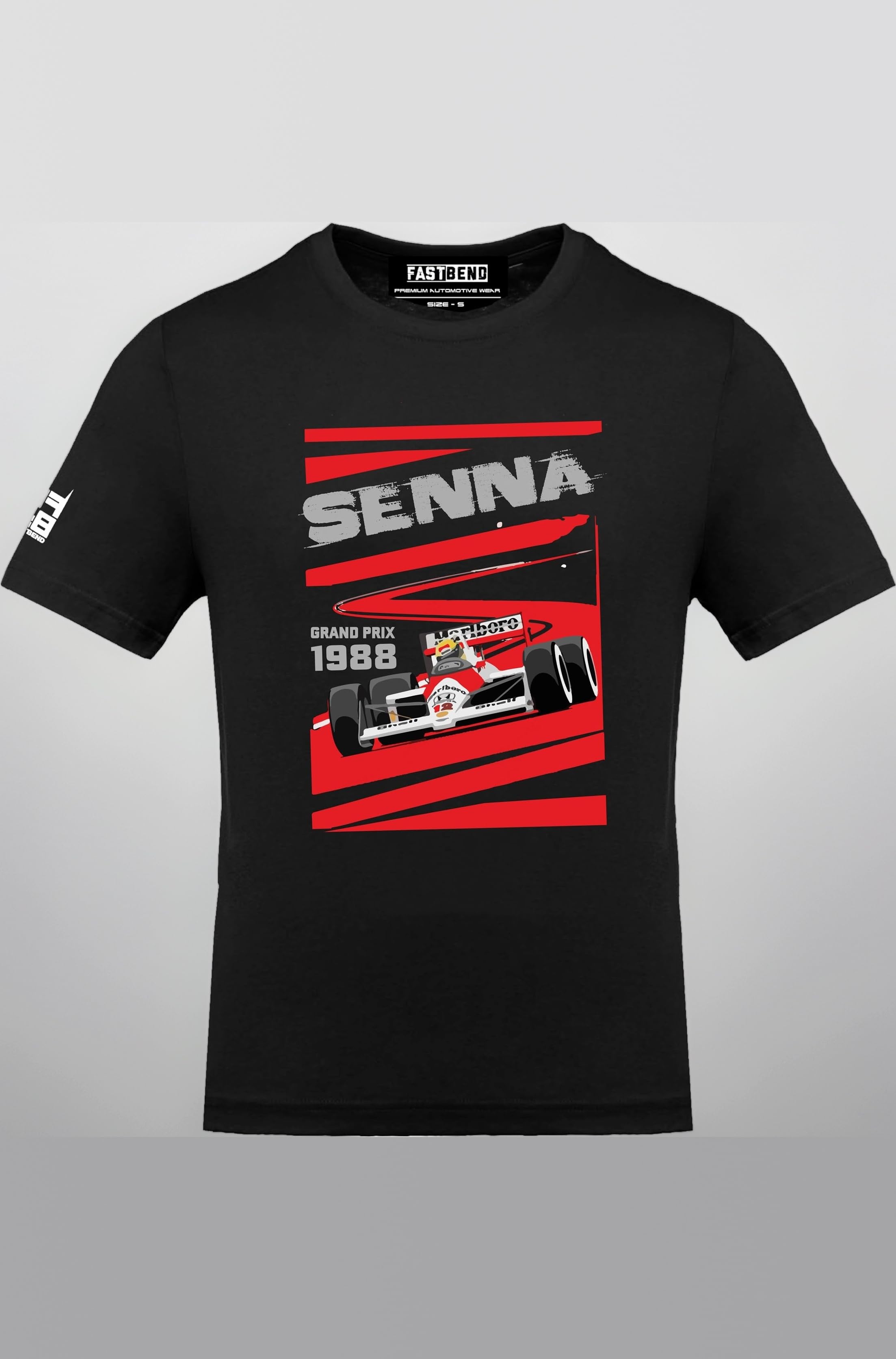 TF 371 - Ayrton Senna Tshirt Funky SUV Automotive Offroad Car Grand Prix Premium Cotton Tee Tshirt