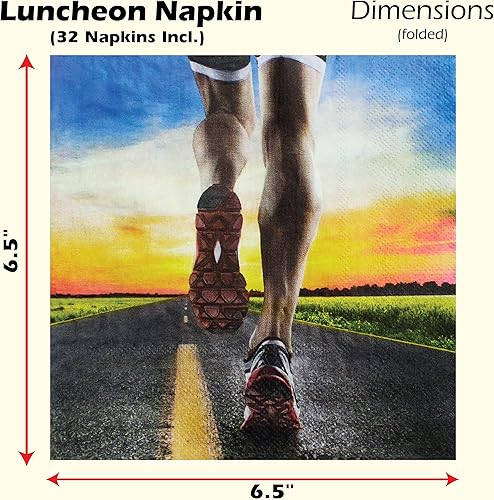 Miniatura 4 de Havercamp Juego de platos y servilletas temáticas para 24 invitados - Decoraciones de fiesta de campo traviesa: - Perfecto para maratones, banquetes