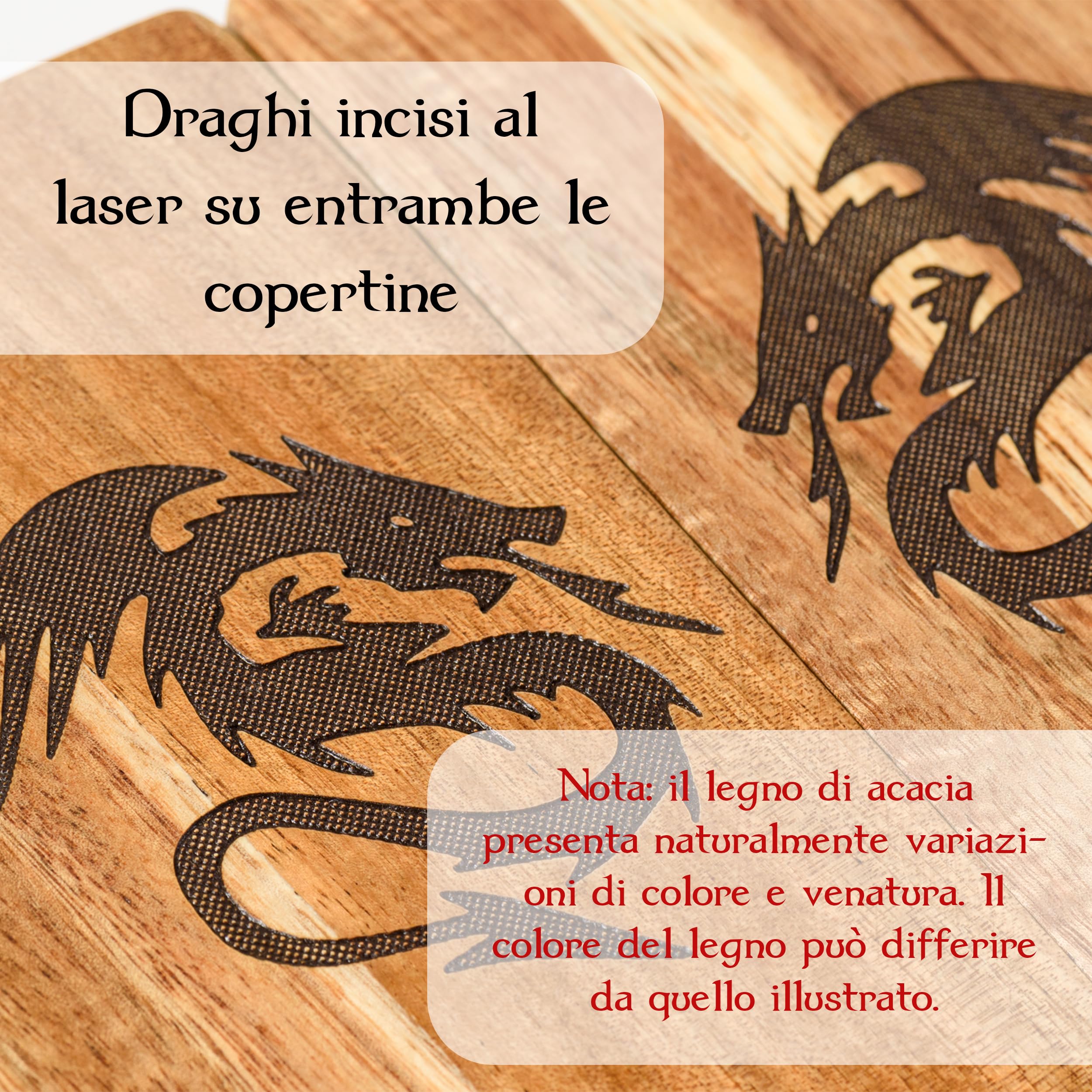 Tapeera DND Gifts - Torre magnetica per dadi in legno con vassoio, accessorio Dungeons and Dragons, portatile, per giochi di ruolo da tavolo