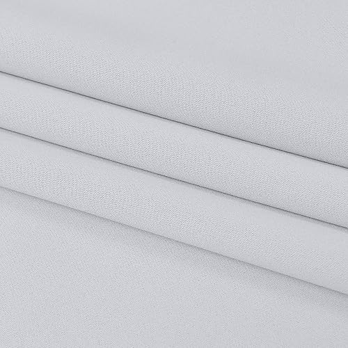 Miniatura 8 de DUALIFE Cortinas blancas grisáceas para dormitorio con ojales de 72 pulgadas de largo, paneles para dormitorio de niños, aislamiento térmico, Blanco