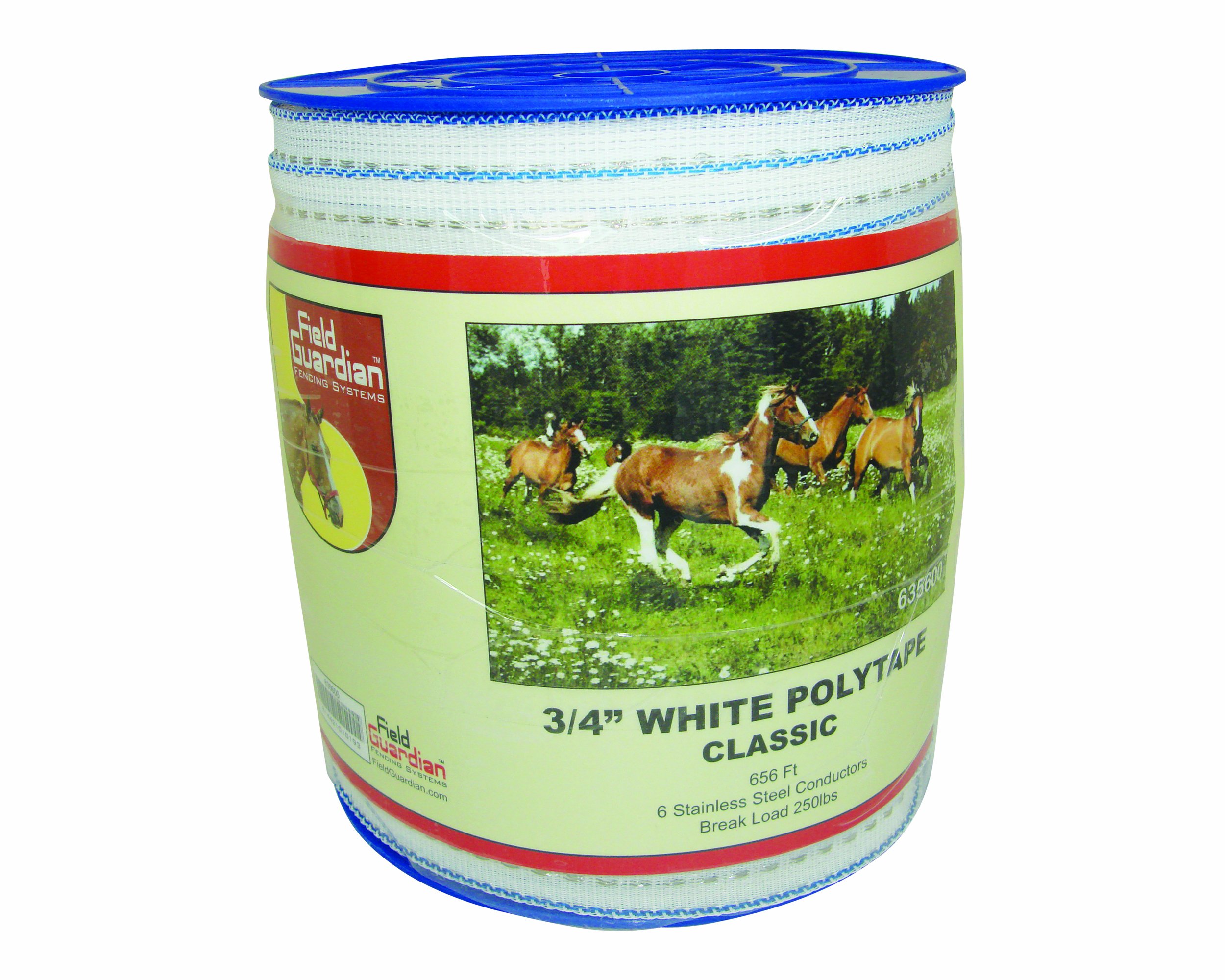 Field Guardian Classic Polytape, 3/4-Inch, White