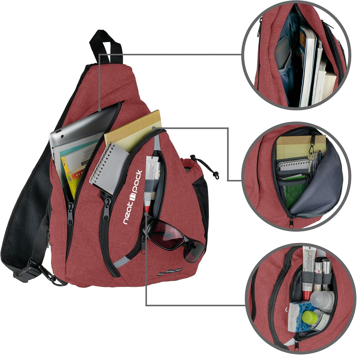 Versatile Canvas Sling Bags, Travel Backpack, Wear Over Shoulder or Crossbody Bags... photo 3