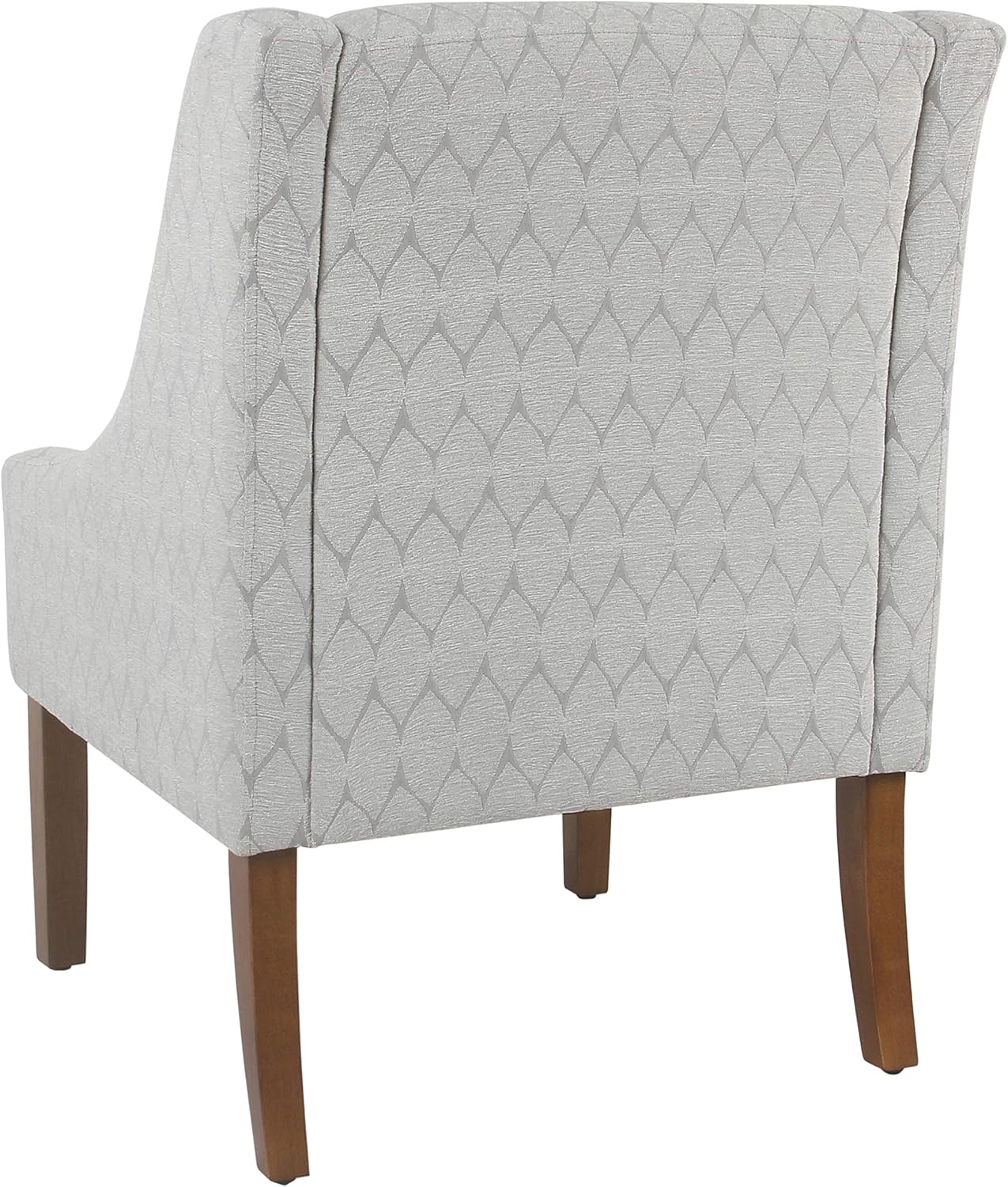 HomePop Modern Swoop Arm Accent Chair, Gray Leaf : Home & Kitchen