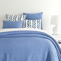 Vista 10 de Pine Cone Hill Bubble Citrus Matelasse Coverlet, tamaño Queen, patrón sólido verde