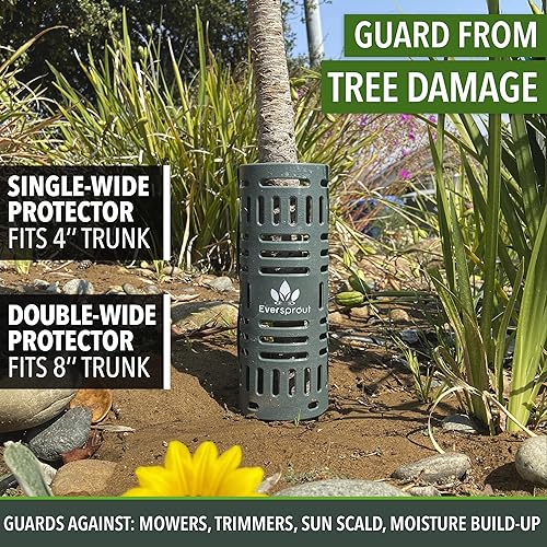 Miniatura 6 de EVERSPROUT Protector de tronco de árbol  Resistente a la intemperie, duradero, redimensionable  Se apila vertical y horizontalmente para árboles de