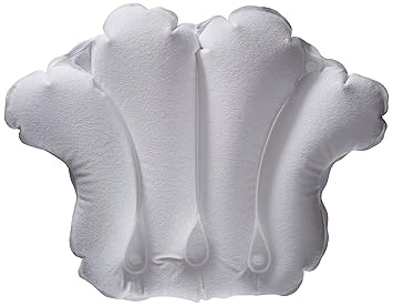 Aquasentials Inflatable Bath Pillow - Terry Cloth