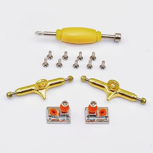 Miniatura 2 de Camiones de diapasón V1 con bujes de uretano profesional mejorados y copa de pivote, 1.339 in 1.260 in de ancho, pasador invertido (azul, 1.286