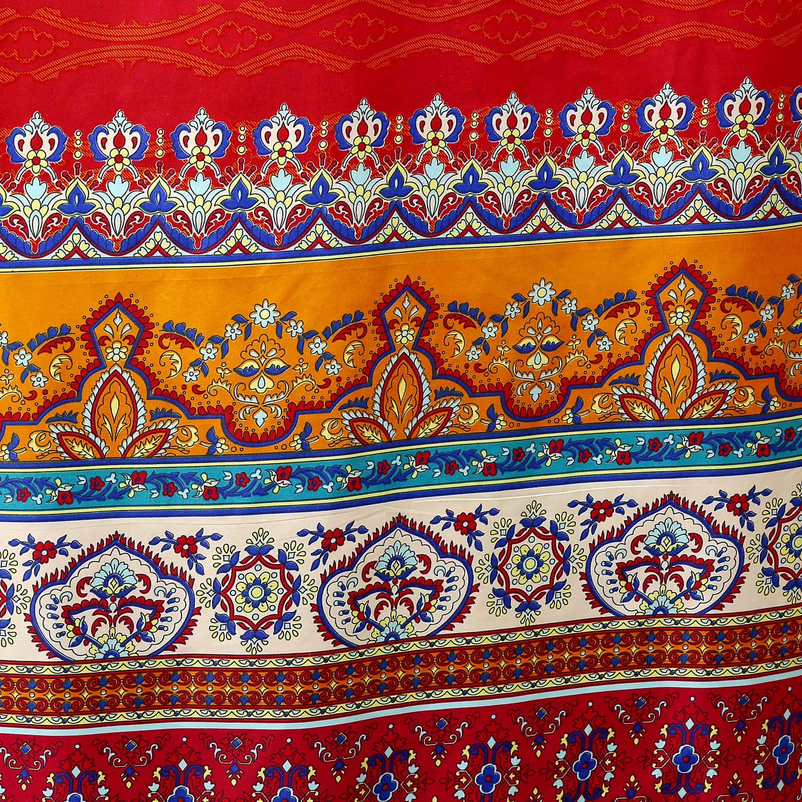 ZIQINPSQ Bed Canopy Canopy Bed Curtains, Bohemian 4 Corner Post Bed Curtains for Adults Girls Bedroom Decor (Double, Multicolor A) - Image 3