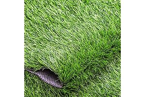 Fasmov Lush Green Artificial Grass Rug: Elevate Your Outdoor Spaces with Untamed Realism
