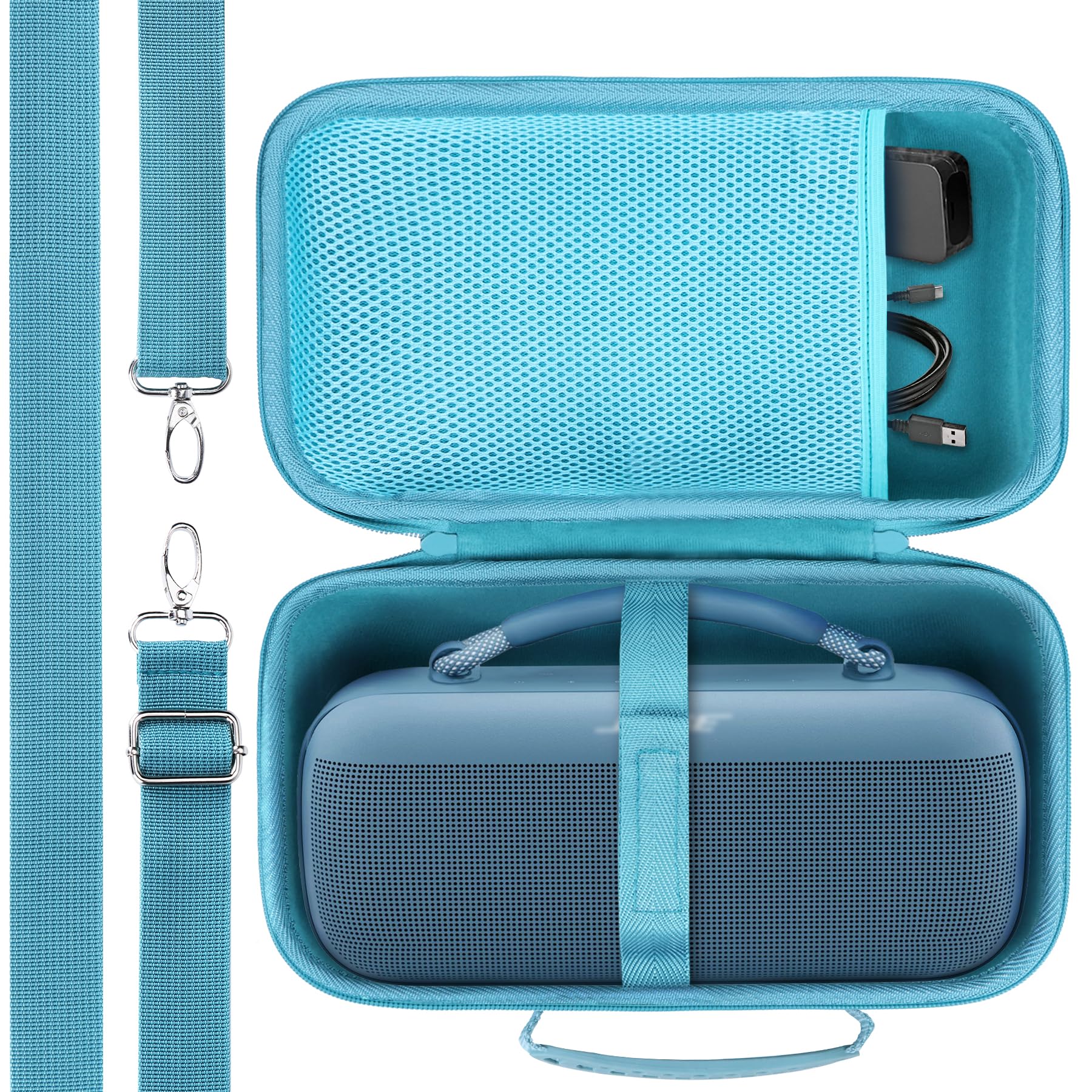 Hard Case Compatible with Bose SoundLink Max Portable Speaker, Stone Blue CaseGlobal Recycled StandardGlobal Recycled StandardGlobal Recycled Standard