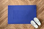 Avalon Towels Bath Mats - Absorbent Quick Dry 100% Cotton Floor Mats - Blue Soft Bathroom Set of 2 (22x34 Inches)