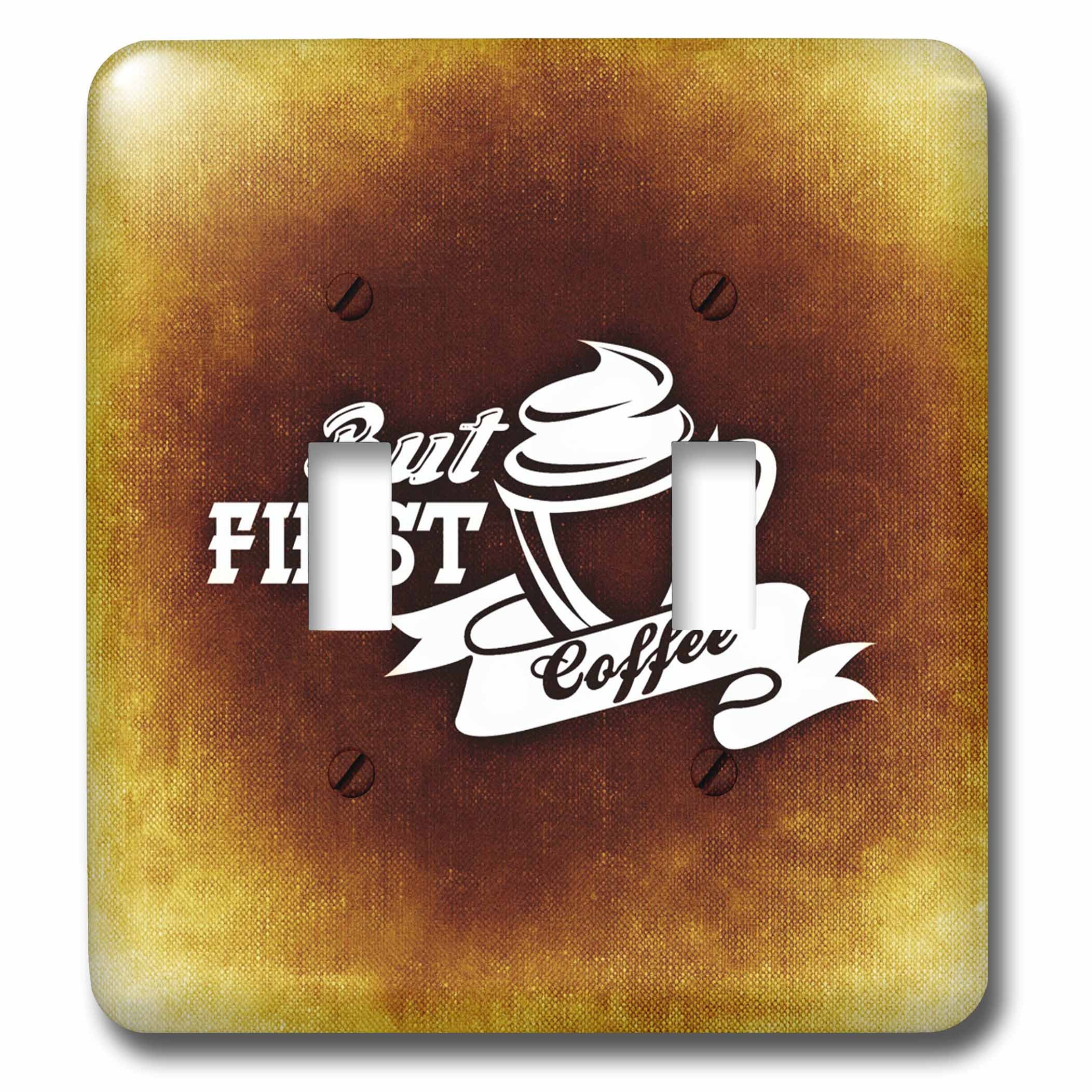 Interrupteur But first Coffee multicolore pour coin cuisine