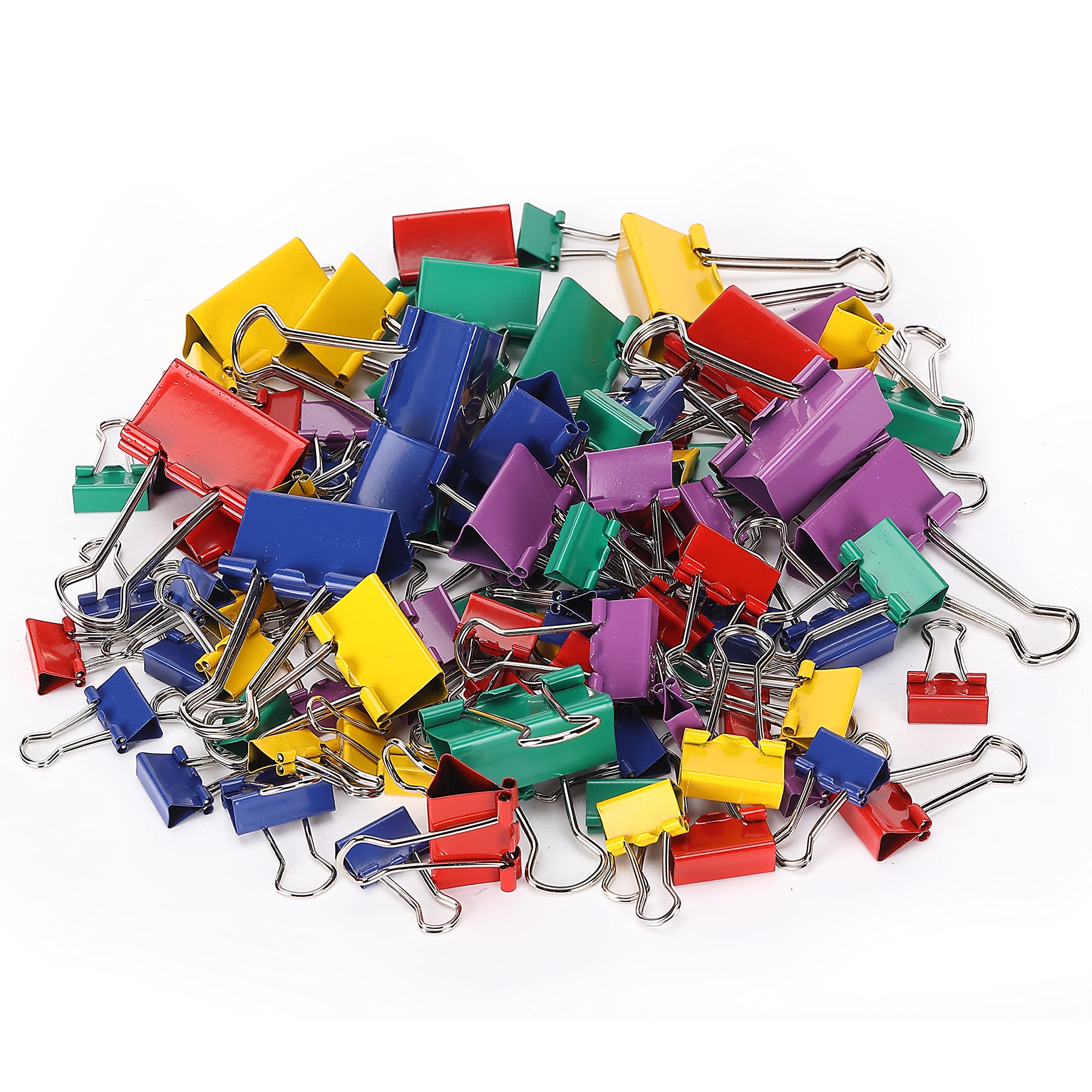 Photo 1 of Mr. Pen- Binder Clips, 100 pcs, Assorted Size and Color, Paper Clips, Binder Clips Assorted, Paper Binder Clips, Colored Binder Clips, Clips for Paper, Paper Clamps, Metal Binder Clips, Clips