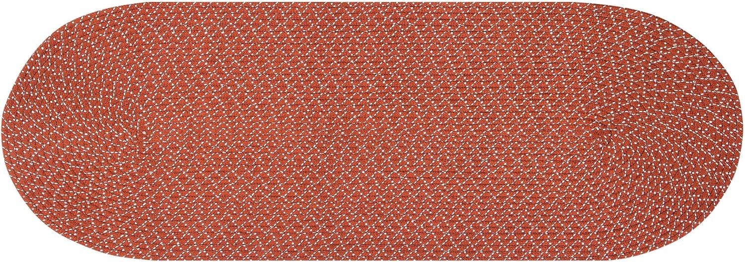 Better Trends Sunsplash Braid Collection is Durable and Stain Resistant Reversible Indoor Outdoor Area Utility Rug 100% Polypropylene in Vibrant Colors, 24" x 60" Runner, Red