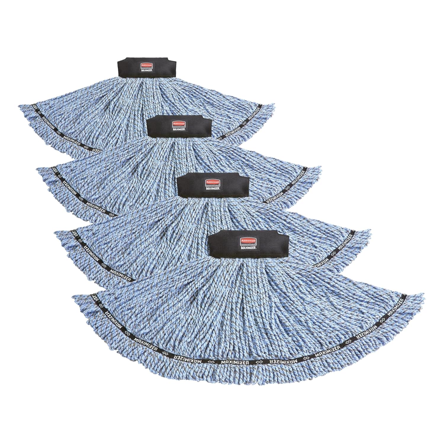 Rubbermaid Commercial 1924786 Maximizer Mop Head, Blend, Medium, Blue image 5