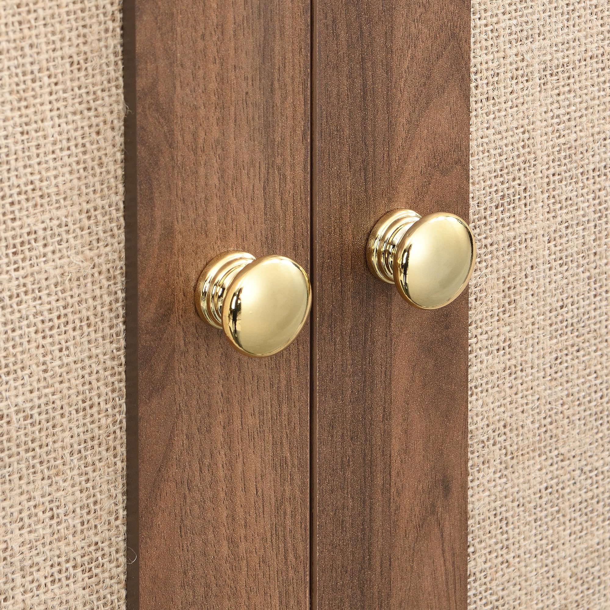 Armario con cajones, Puertas de Madera tapizadas en Lino, Amplio Espacio de Almacenamiento, Ideal para dormitorios y recibidores (Madera, 79 x 50 x 175 cm)