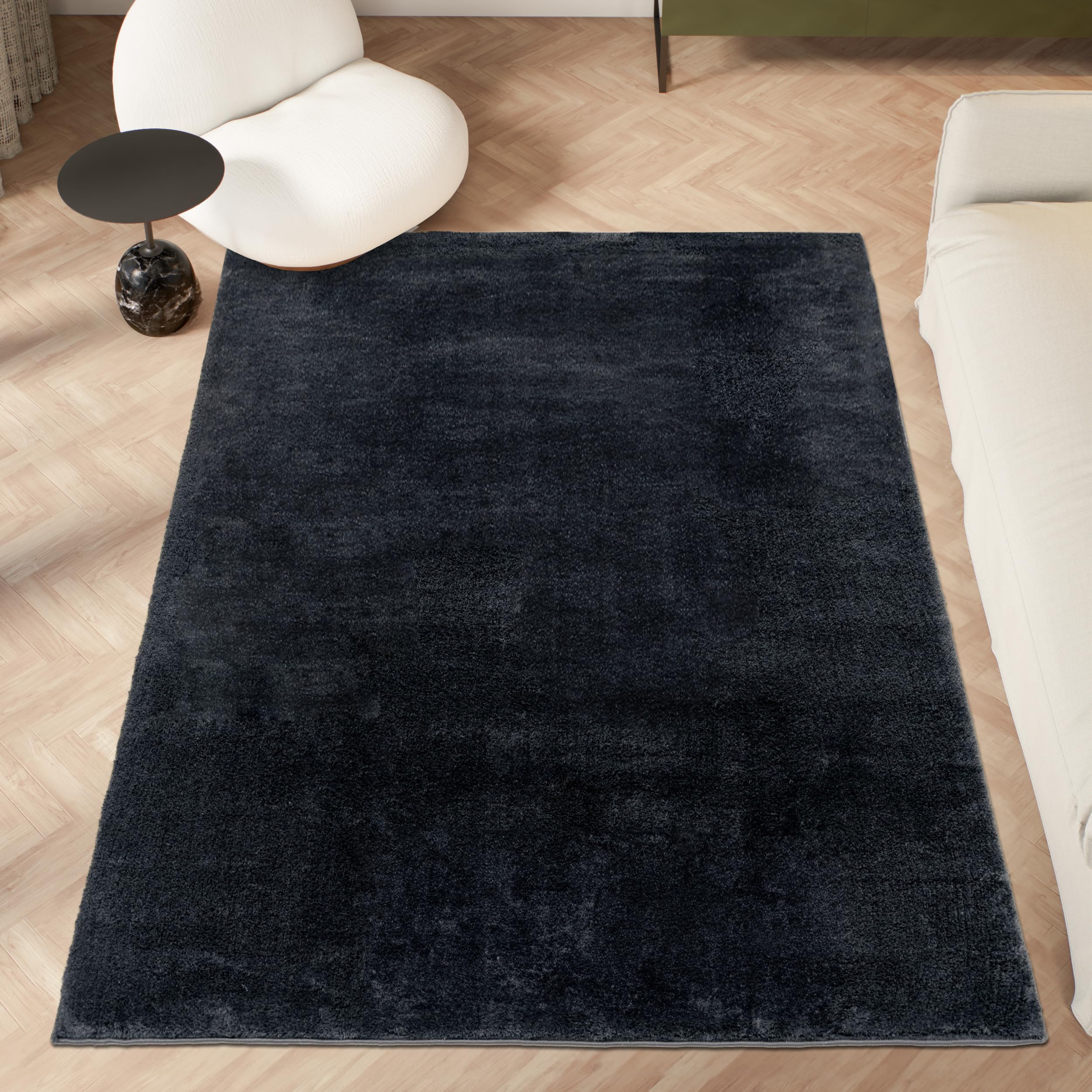 homeart Area Rugs, Soft, Short Pile Monochrome Carpets, Anti-Slip Backing, Machine Washable - Image 2