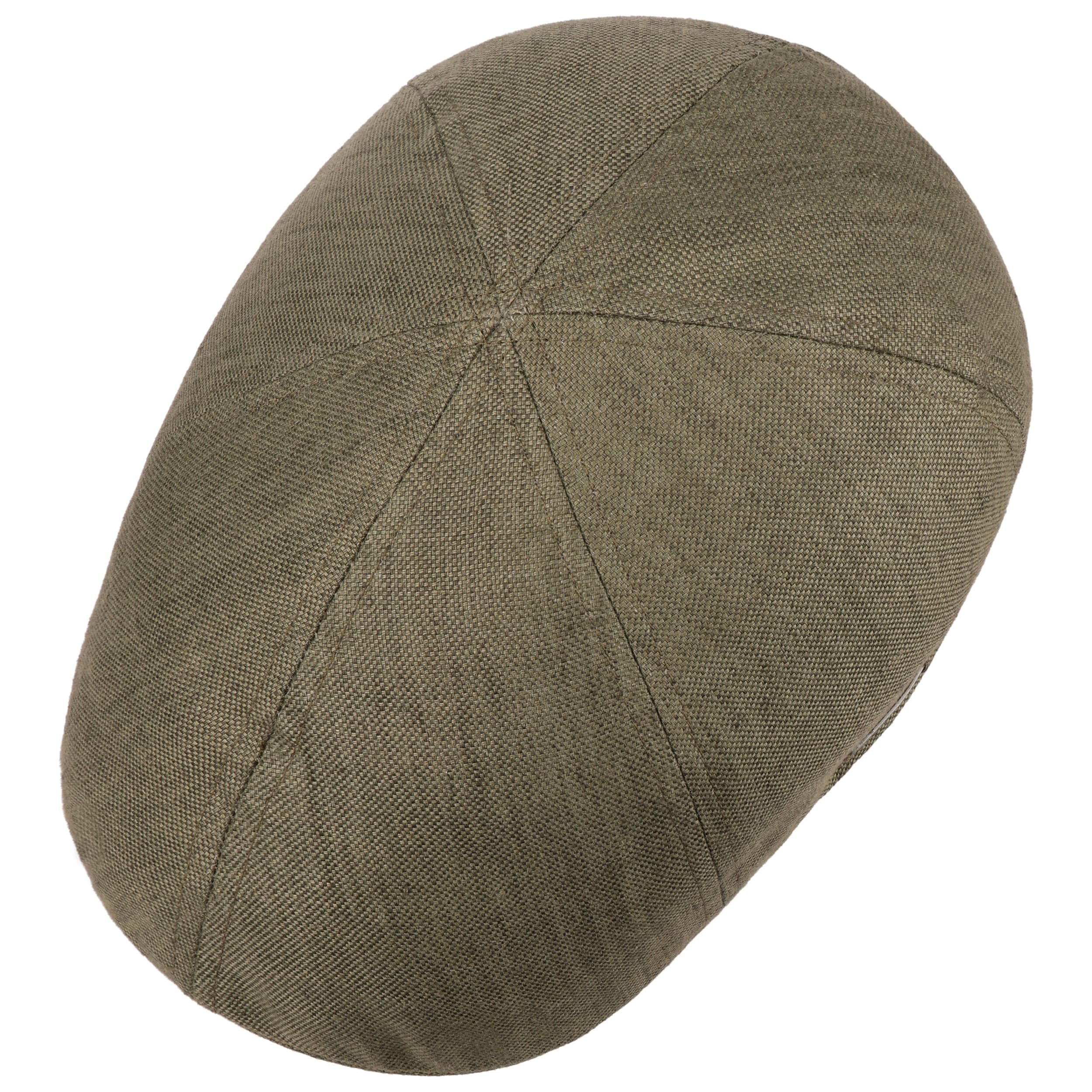 Stetson Texas Schirmmütze Flatcap meliert einfarbig Made in EU Damen und Herren Frühling Sommer