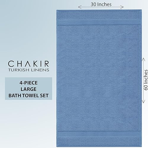 Miniatura 66 de Chakir Turkish Linens Toallas turcas de alta calidad 100% algodón para baño, toallas de baño grandes de 30 x 60 pulgadas (4 piezas, beige)
