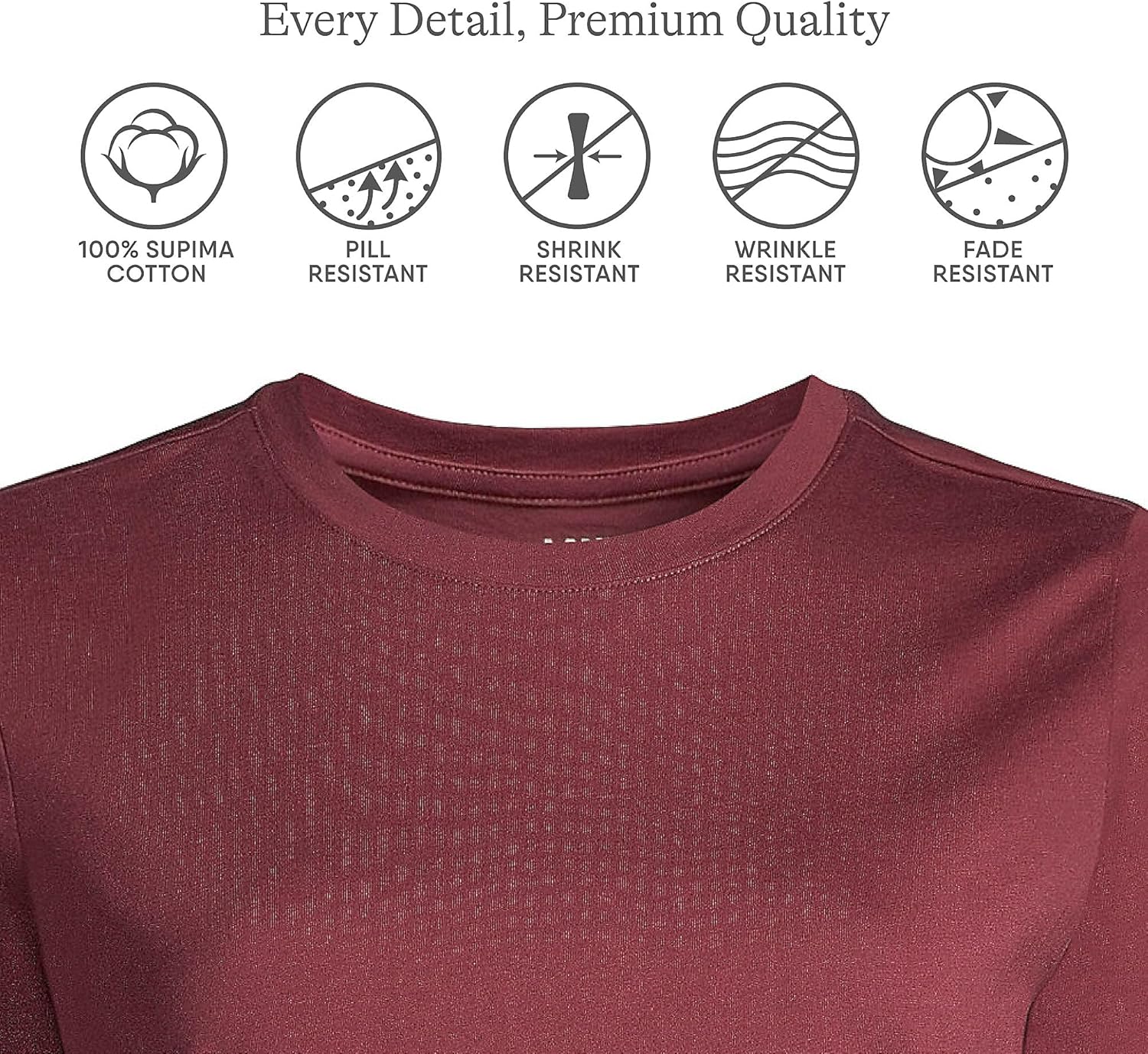 Lands' End Women's 3/4 Sleeve Supima Cotton Crewneck Tunic - Image 3