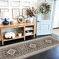 Vista 44 de Alfombra de Pasillo Lavable - Alfombras de Cocina de 2'6"x12' con Respaldo Antideslizante, Alfombras de Casa de Campo para Interiores para Sala