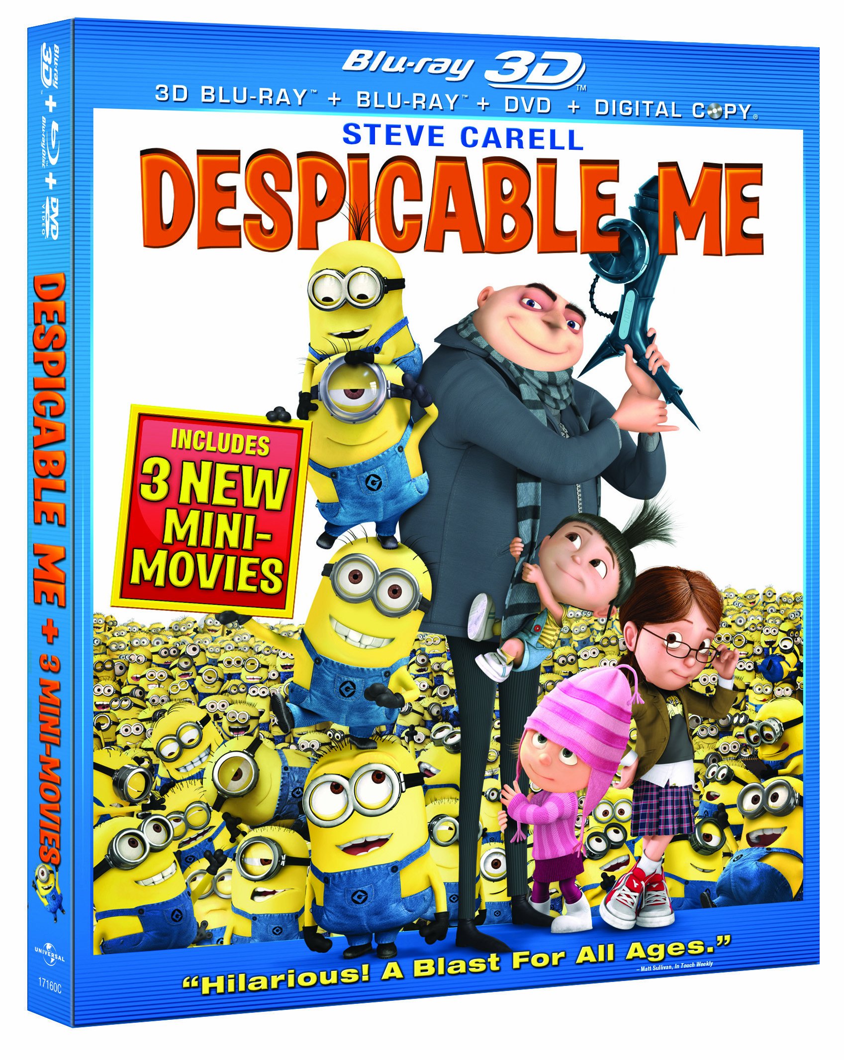 Despicable Me 3D/ Détestable Moi 3D (Bilingual) [Blu-ray 3D + Blu-ray + DVD] [Blu-ray]