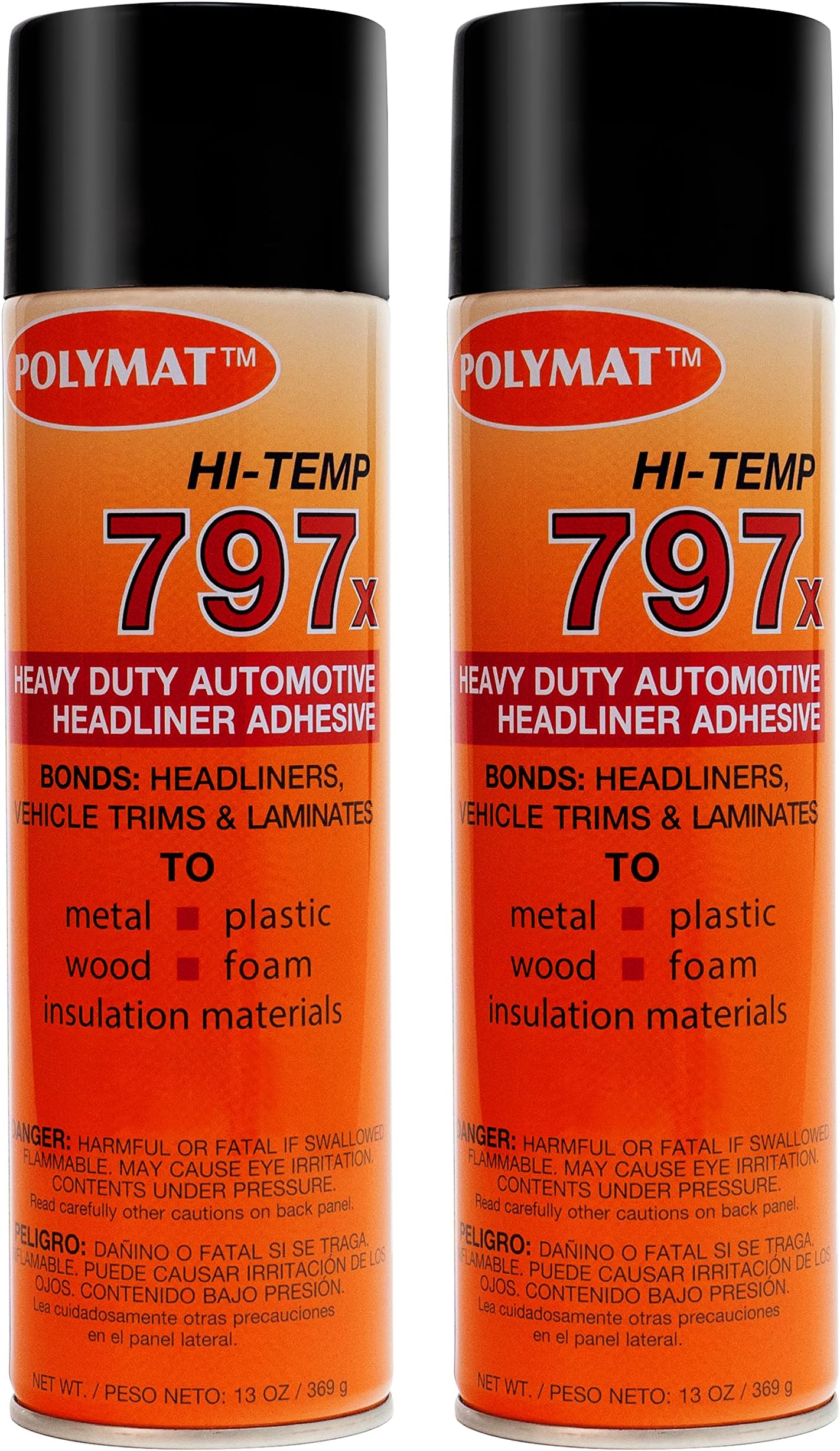 Polymat 797x Hi Temp Spray Adhesive Can high Temperature Headliner Glue 220F (2)