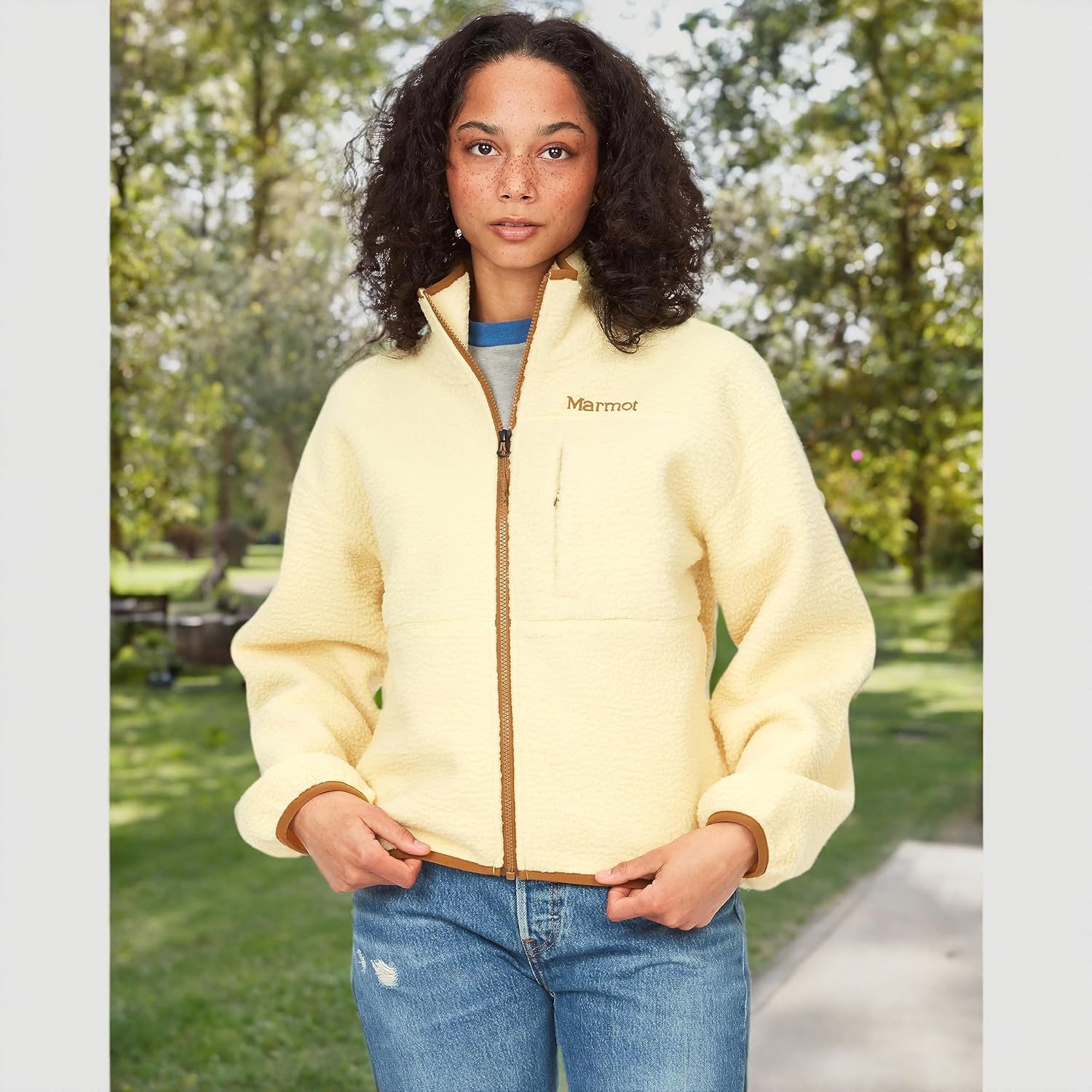 MARMOT Women's Aros Full-Zip Jacket - Sherpa Fleece with Retro Style - Image 8