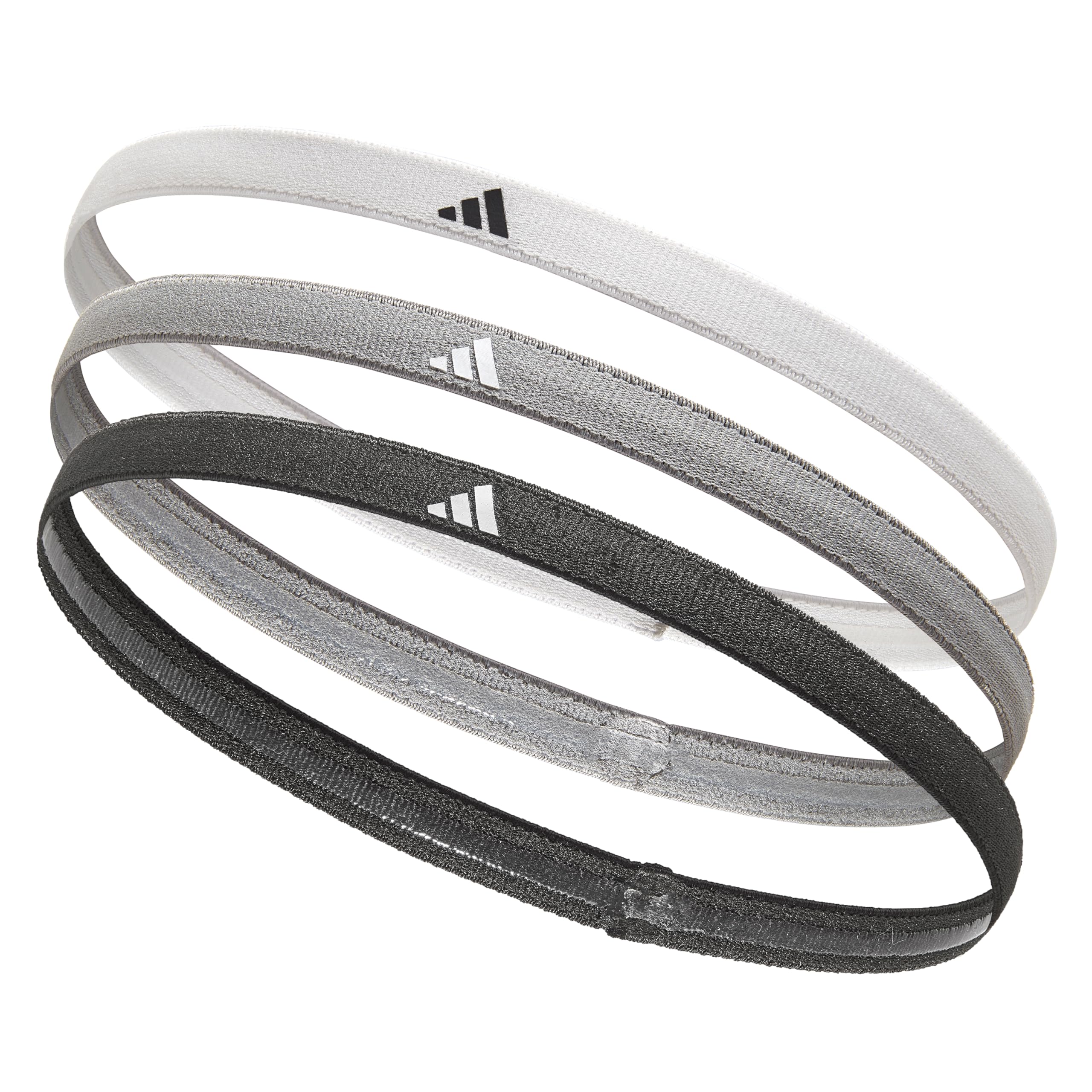 adidas Hairbands - White, Grey, Black