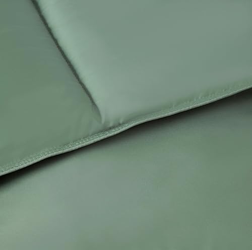 Miniatura 8 de Chezmoi Collection Edredón alternativo para todas las estaciones, tamaño Queen, relleno de microfibra afelpada, acolchado con puntada de caja,