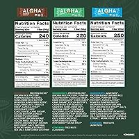 Vista 32 de ALOHA Barras de proteína orgánicas a base de plantas, expreso de chocolate (85 mg de cafeína), 12 barras, veganas, bajas en azúcar, sin gluten
