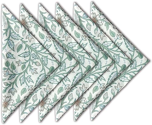 Miniatura 2 de AVKA Studio Paquete de manteles de algodón acanalado y servilletas con estampado de algodón, paquete de 6 unidades, verde y gris