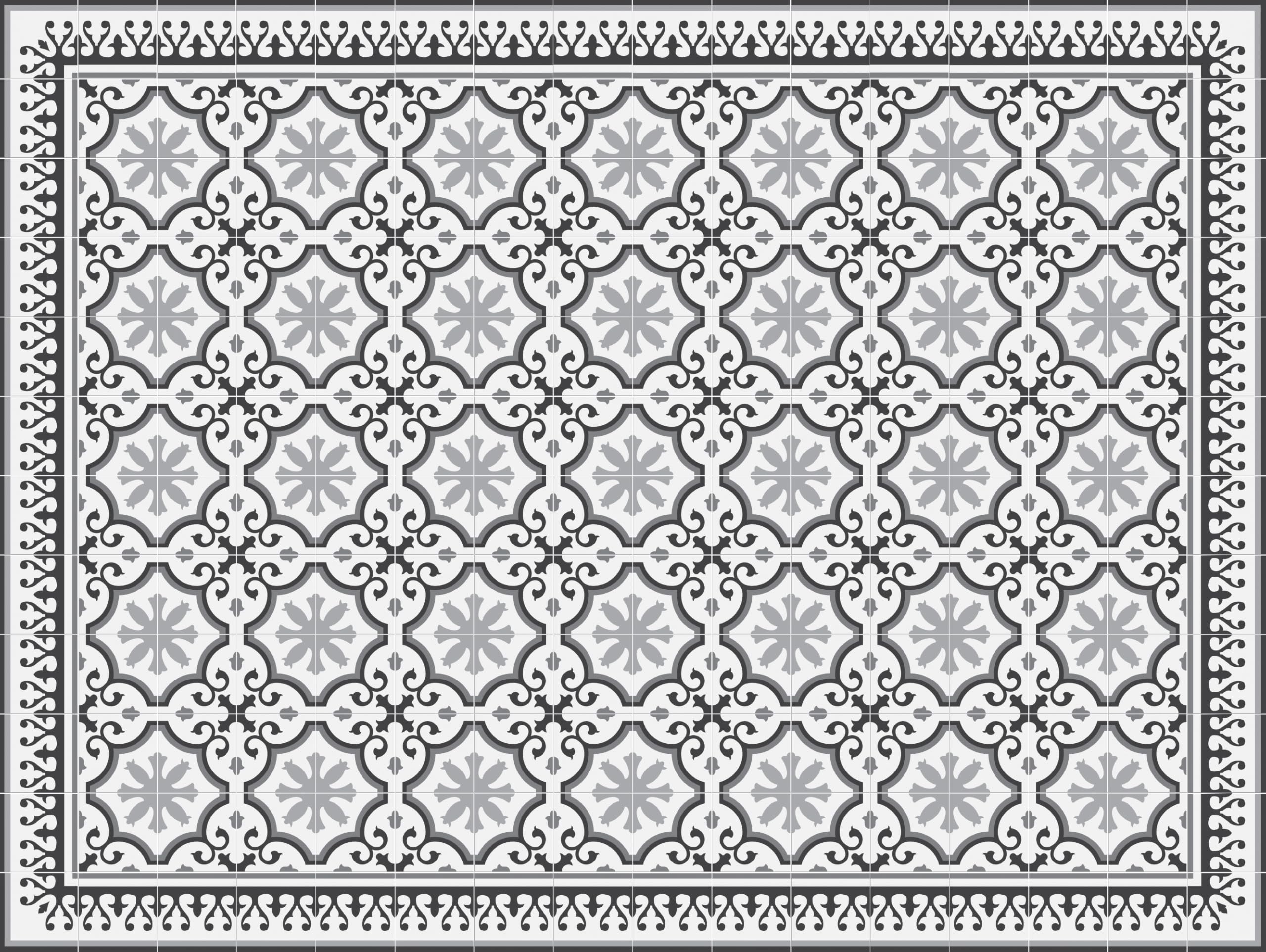 Tapis vinyle Parisian VINILIKO 200x266 cm pour salon et cuisine