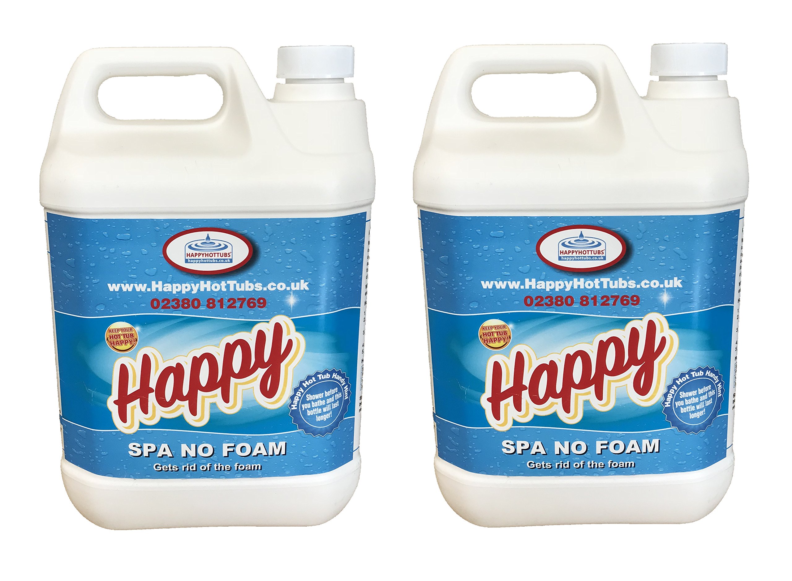 Happy Hot Tubs 10l No Foam Away Anti Foamer Fix Foaming Chemicals Hot Tub Spa Hottub Spas