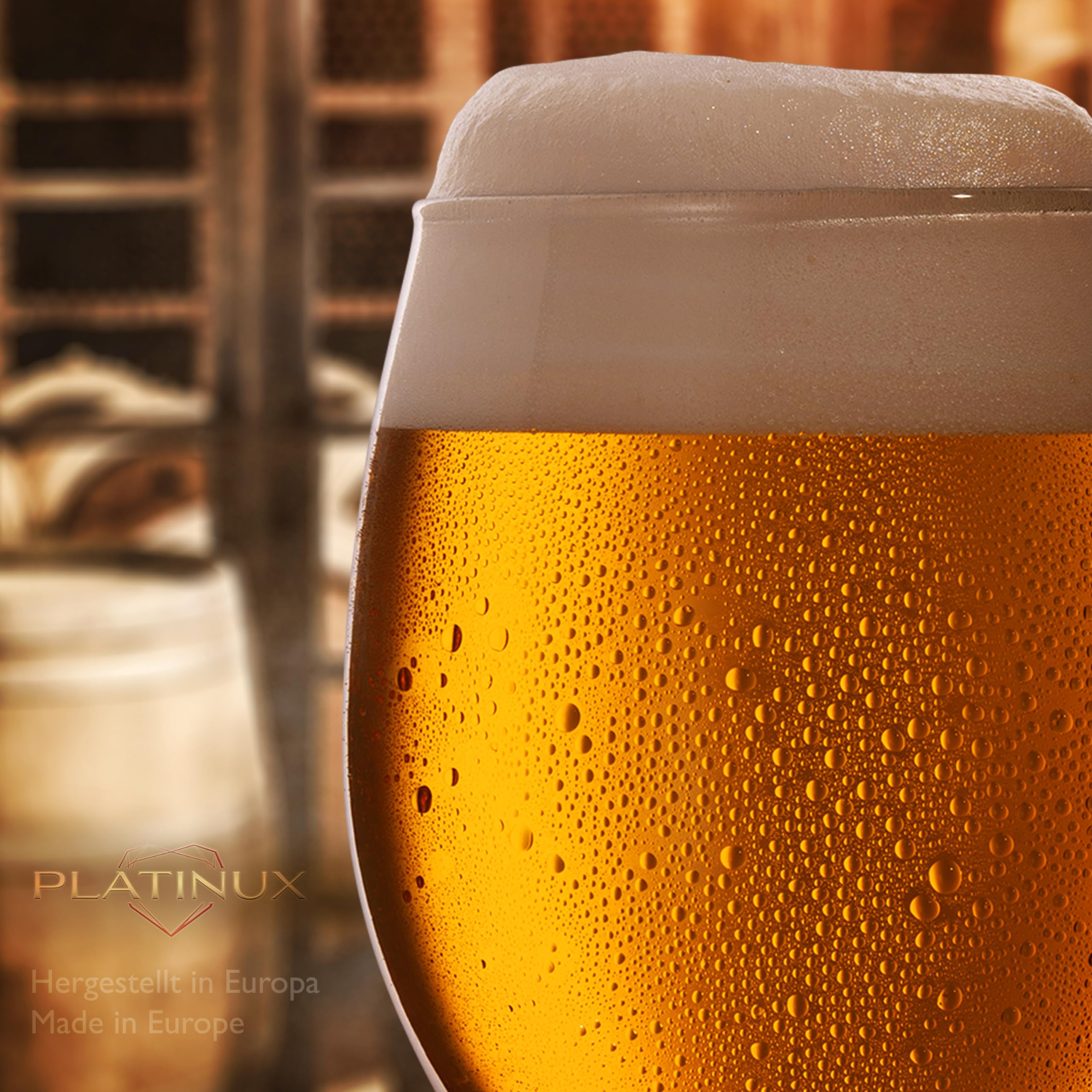 6x) Verres à Bière 500ml En Cristallin - HARMONY - KROSNO