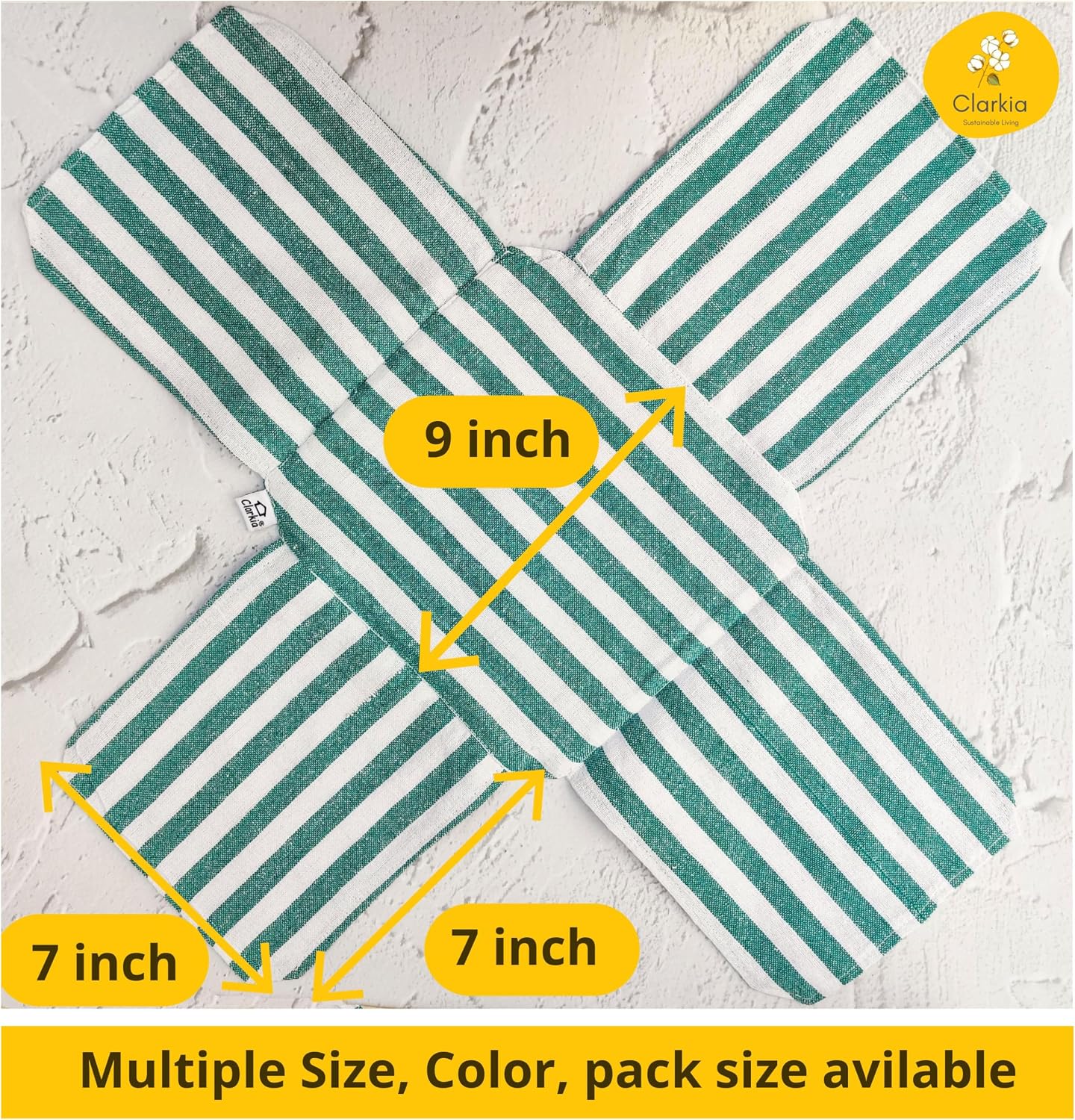 Set of 2 Cotton Double Layer Roti Clothes Wrap with Flaps Muslin Cloth for chapati for hot case Kitchen Chapati Cloth wrap roti Cloth (2, Green & Blue)