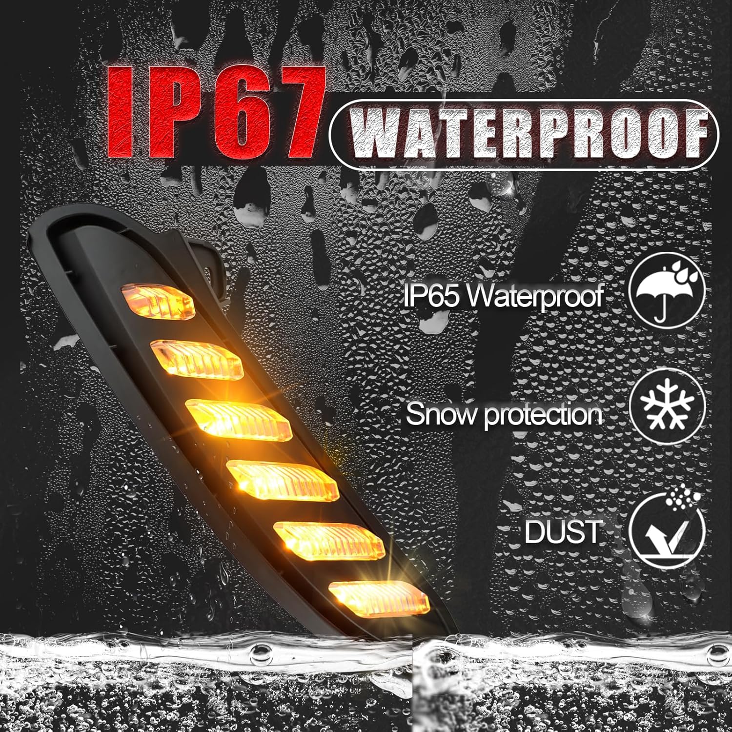 Front Fog Light Bumper Grille Trim kit for Toyota Venza 2021 2022 2023 2024 LE XLE LIMITED,Turn Signal Light & Daytime Running Light,2 PCS