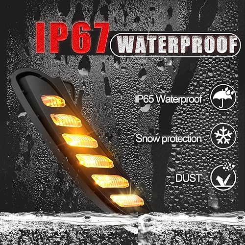 Miniatura 4 de Switchback - Lámpara LED de marcha secuencial antiniebla frontal blanca, ámbarazul, luz intermitente, compatible con accesorios Toyota Venza 2021