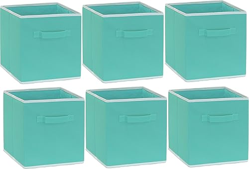 Miniatura 2 de Simple Houseware - Cesta en forma de cubo plegable de almacenamiento, paquete de 6